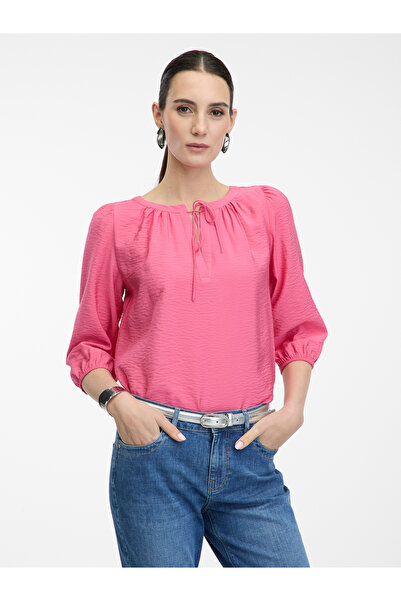 ORSAY Pink blouse with three-quarter sleeves