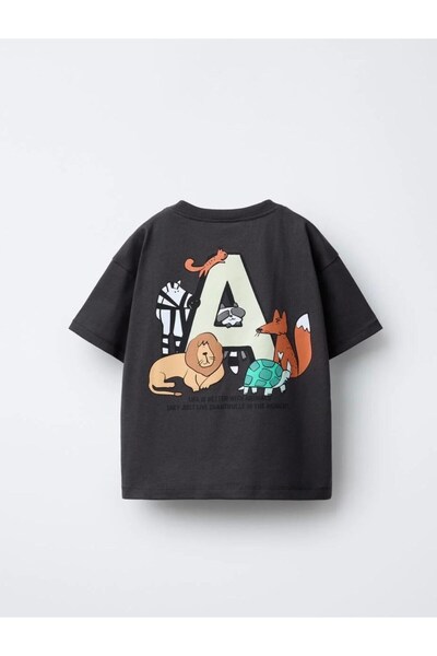 Mother Choise Boy's Animals Printed Cotton T-Shirt