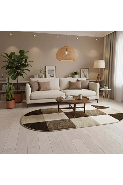 OEM Covor Garden Bej/Maro, Oval - 200 x 300