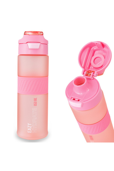 Eazy Kids Tritan Water Bottle 850ml with Spout Lid & Handle - Candy Coral