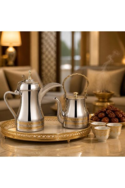 Generic ثنائية الكرم.. طقم الدلة والبراد الفاخر الذي يبيض الوجه أمام ضيوفك