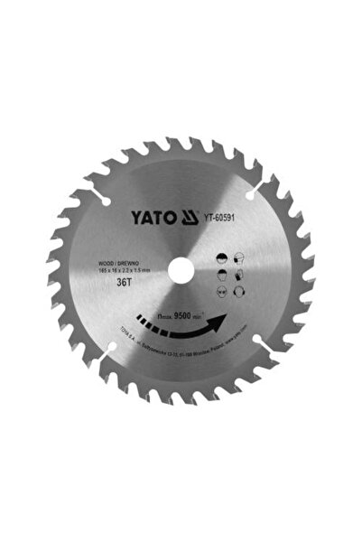 yato 165 x 36 T x 16 mm TCT Wood Cutting Blade YT-60591