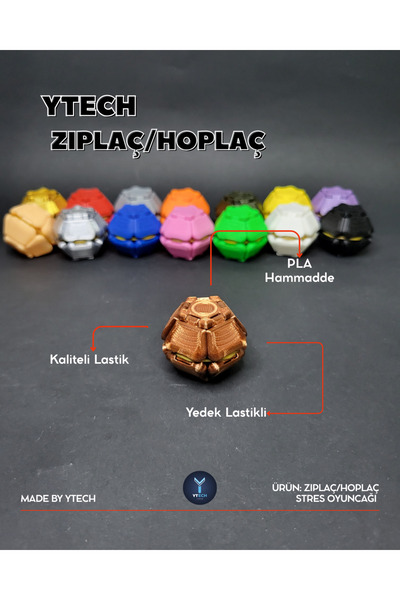 YTECH Zıplaç/Hoplaç Stres Oyuncağı Bakır
