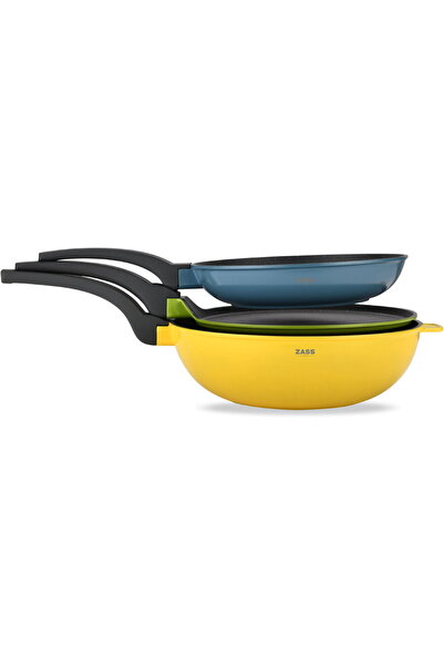 Other Set of 3 non-stick frying pans made of die-cast aluminum Bochum ZG-ACS ...