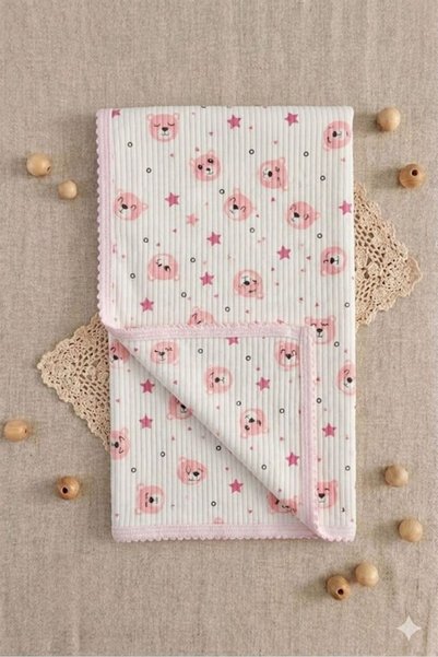 BenimBebek Double Layer Economical 80X90 Fabric Baby Blanket