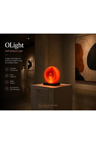 MoodDesign OLIGHT Orange Modern Decorative Glow - O ( Orange Donut) Design So...