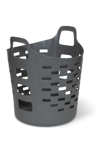 Clorox سلة غسيل بلاستيكية متينة ومرنة عالية الجودة سعة 35 لتر