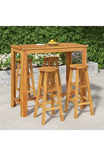 Concept Set mobilier de grădină, 5 piese, lemn masiv de acacia
