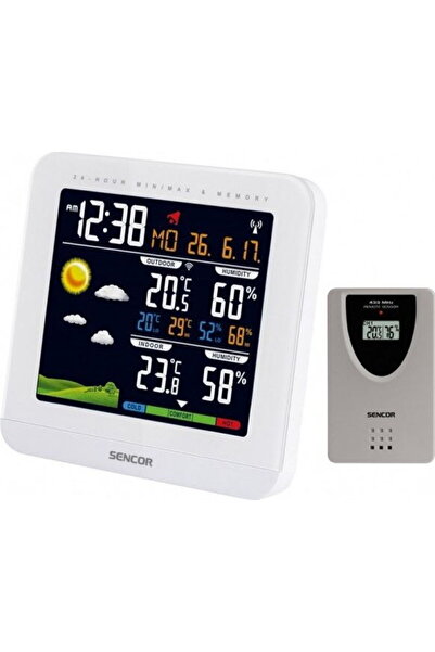 Sencor SWS 5600, LCD, Senzor, Ora Alb