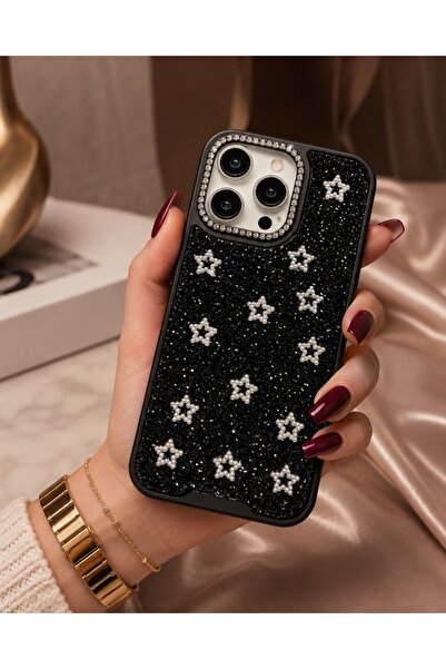 KILIF HOUSE Iphone 11 Uyumlu Yıldız Tasarımlı Full Parlak Taş Yüzeyli Lüks Pr...