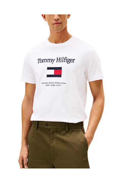 Tommy Hilfiger Ανδρικό T-shirt Λευκό MW0MW42736-YBR