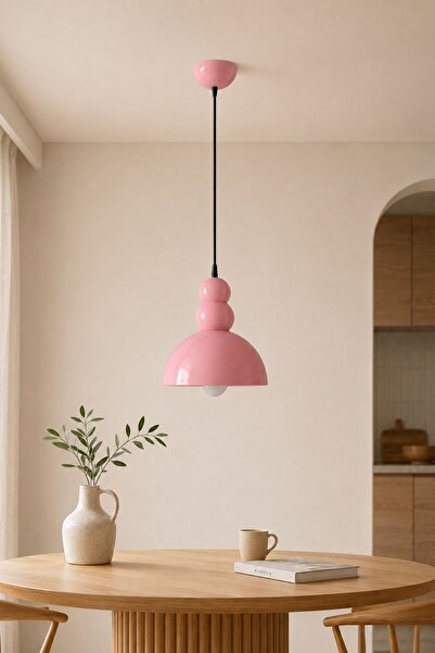 Apliqa Nick Pembe Renkli Modern Çocuk Odası, Salon Sarkıt Avize
