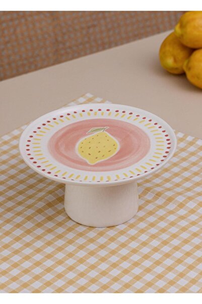 The Mia Italian Summer Footed Serving Plate 10X19 cm
