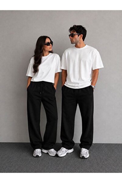 BİGOSSO Men's Women's Unisex Oversize Combed Cotton Tracksuit Set