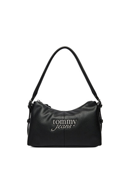 Tommy Hilfiger Γυναικεία Τσάντα Ώμου Μαύρη Tommy Jeans AW0AW18468-BDS