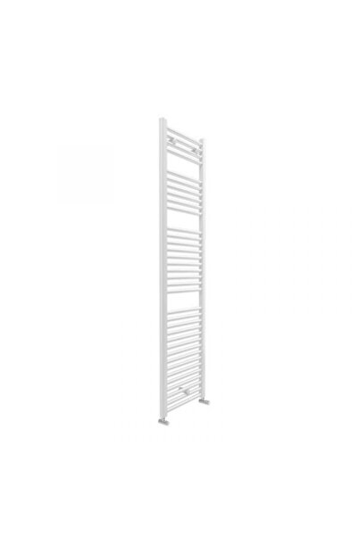 ROMSTAL Radiator pentru prosoape (tip prosop) pentru baie, alb, din oțel, dre...