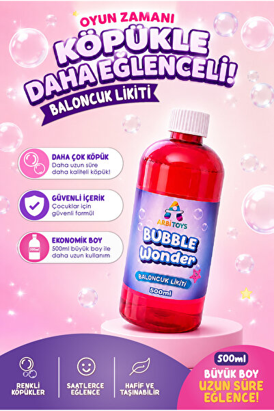 ŞENOL OYUNCAK Arbi Toys Bubble Wonder Baloncu Likiti Köpük Sıvısı Solüsyonu