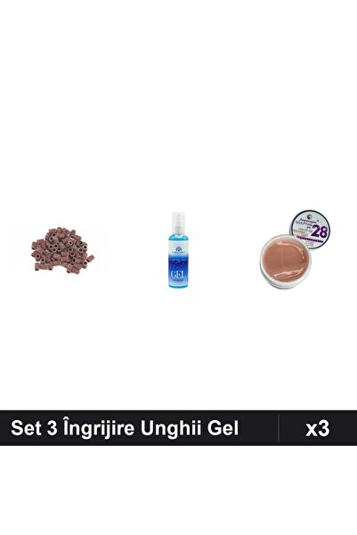 Makeup Set 3 Îngrijire Unghii - Rezerve Smirghel 20 Buc, Gel Epilare 100ml, B...