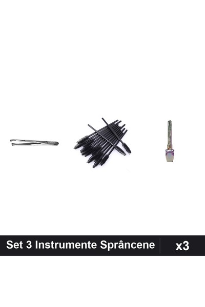 Makeup Set 3 Sprâncene: Penseta One Group, 10 Periute Stilizare, Eyeliner Kis...