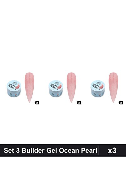 Makeup Set 3 Builder Gel Ocean Pearl Dream 15g Nr 06, Constructie Unghii Gel ...
