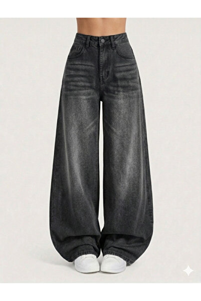 Semesia Salaş Cepli Bol Kesim Baggy Retro Jeans
