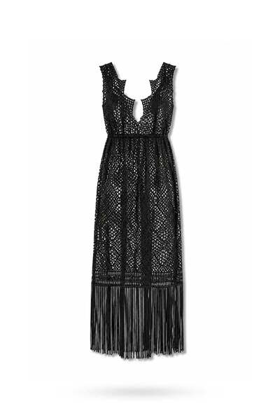 5in1Canpolat Rochie neagră de plajă Midnight