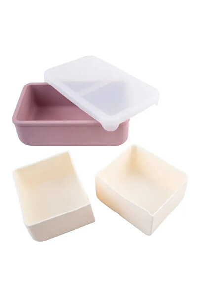 NO BRAND Cutie de prânz Bento cu compartimente detașabile, Melii, Blush Berry
