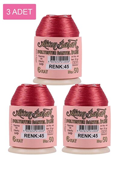 Royaleks Group 3 Pieces of Gold Spike Needle and Lace Thread 20 Gr - Royaleks...