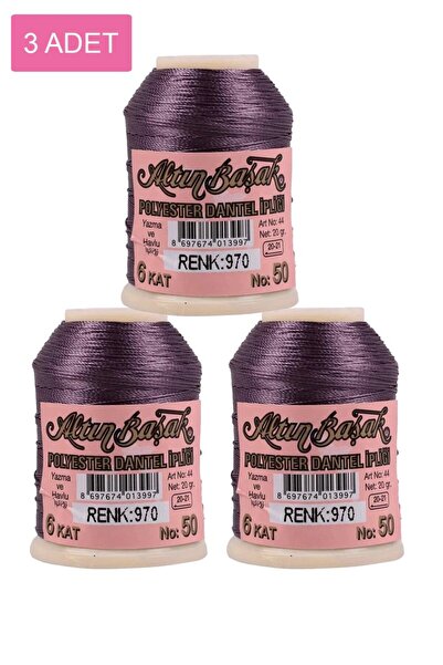 Royaleks Group 3 Pieces of Gold Spike Needle and Lace Thread 20 Gr - Royaleks...
