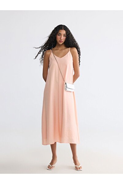 LC Waikiki Xside V-Neck Rope Strap Mini Dress