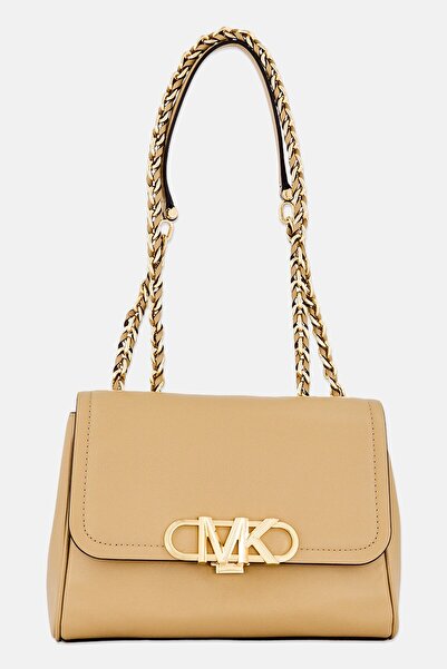 Michael Kors Women Brand Logo Shoulder Bag, Beige