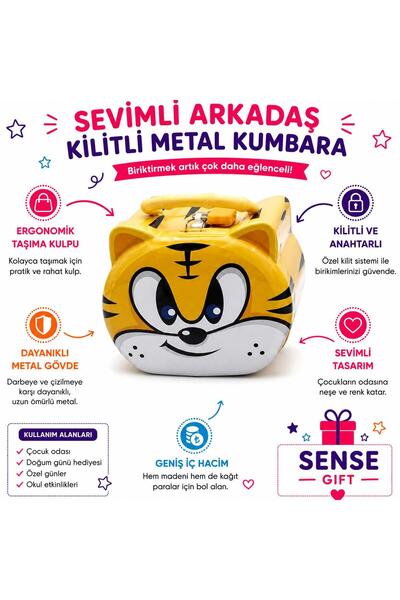 Sense Kilitli Metal Kumbara S-249-SA