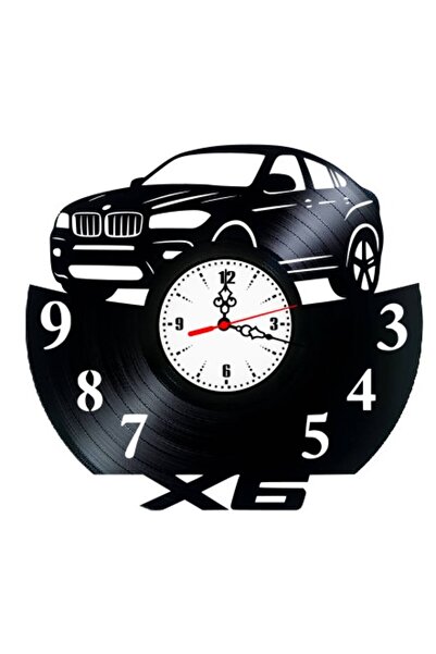 BMW Handmade Vinyl Wall Clock 'BMW X6 SUV' – Handcrafted, Luxury Gift for Car...