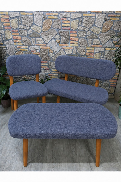 kılıfteks Bench, Puf 1 Adet Ve Bohem 2 Adet Jakar Takım Kılıfı