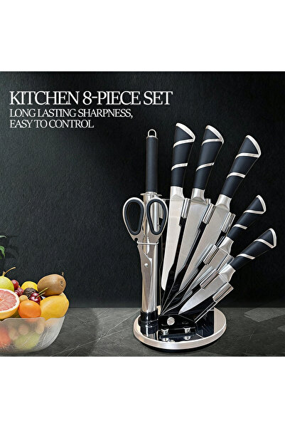 Vitakit Stainless Steel Kitchen Knife Set, Sharp 15° Angle Chef Knives, Multi...