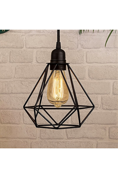 Zumzeria Black Metallic Lampshade for Chandelier 15x15x13cm
