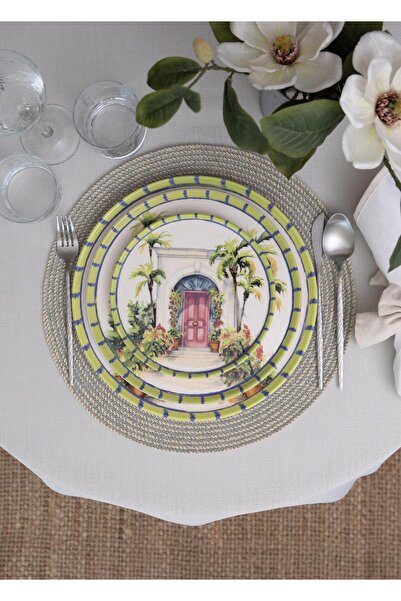 The Mia Palma Pasta Plate Set of 6 19 cm