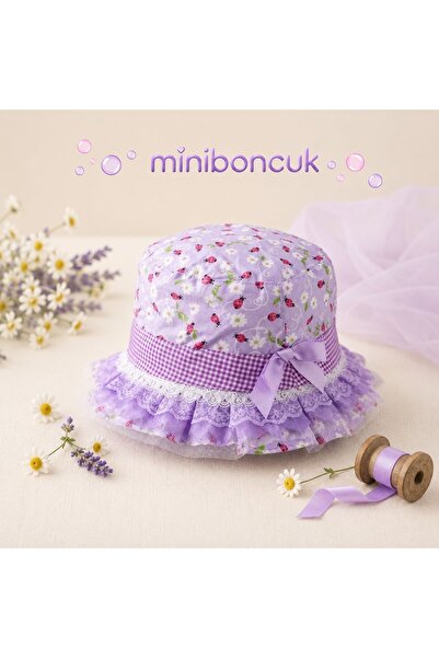 miniboncuk قبعة لافندر دريم للفتيات الصغيرات