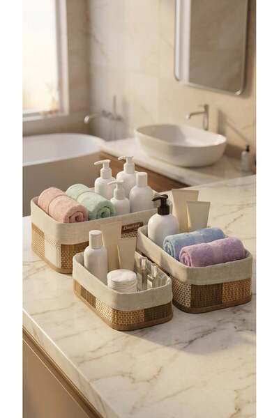 Cooker Home Series Wicker Organizer Basket Set Ckr4518