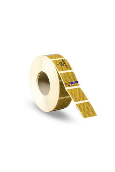 Generic Brand Tüvtürk Approved Reflective Phosphorescent Strip Tape Cut-To-Size Reflector 5 Meters Yellow - Bmpbm2481