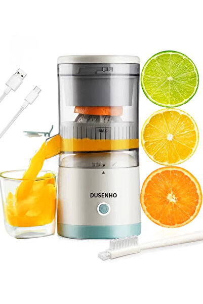 NO BREND Portable USB Rechargeable Electric Citrus Juicer – For Oranges and L...