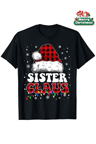 Chic Bloom ملابس متطابقة للأخوات من Fun Santa Claus Sisters، تي شيرت كاجوال ب...