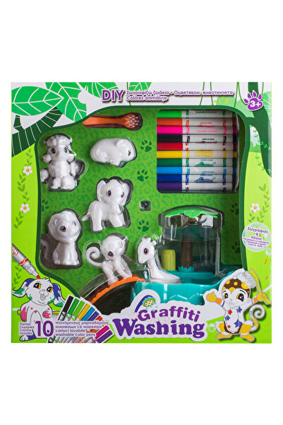 Zumzeria Animal Coloring Set with Washable Markers