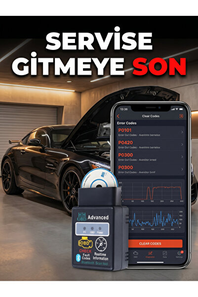 Missey HHOBD OBD2 V2.1 Android İos Bluetooth Özellikli Araç Arıza Tespit Cihazı