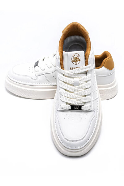 mei Pantofi Casual Barbati 2501 Alb-Bej