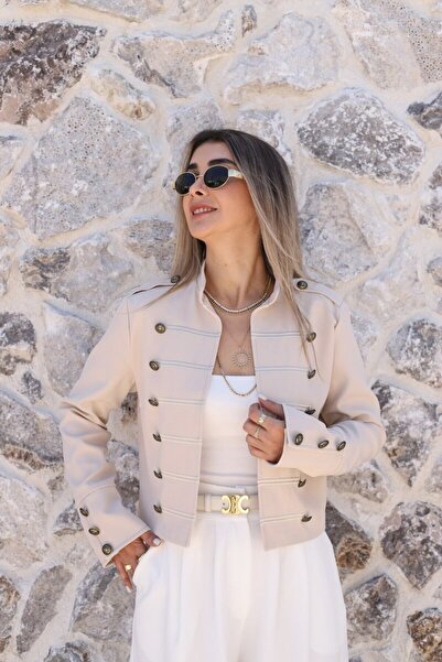 bytugcekaya Stone Short Napoleon Jacket