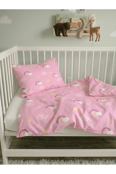 ELİTE COLLECTİON Baby Bedding Set 3-Piece Set |   100X150 Cm, Zippered, Hypoa...