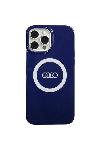Audi Husă IML cu logo mare MagSafe pentru iPhone 13 Pro Max 6.7 " Albastru/Al...