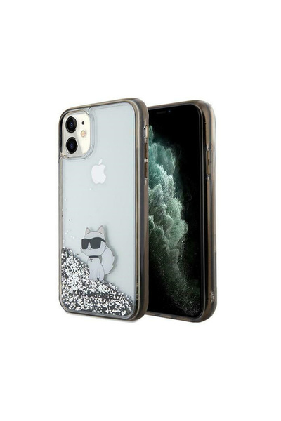Karl Lagerfeld KLHCN61LKCNSK Apple iPhone XR / 11 hardcase Liquid Glitter Cho...