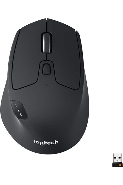 logitech M720 Triathalon Multi-Device Wireless Mouse - Black